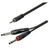 Roxtone RAYC130L6 kabel audio mini jack- 2x jack 6m